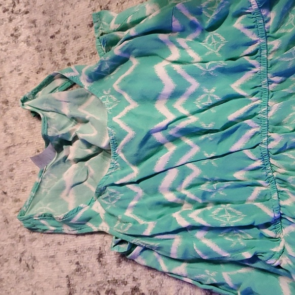 Green and white summer dress size small - Picture 1 of 2